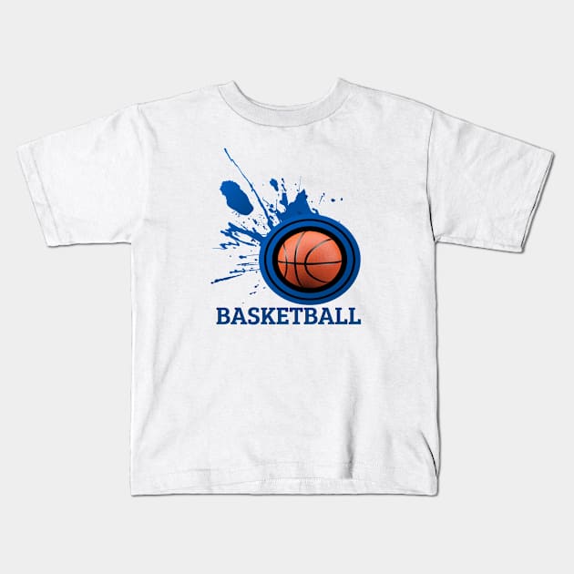 Basketball Kids T-Shirt by tjagatic